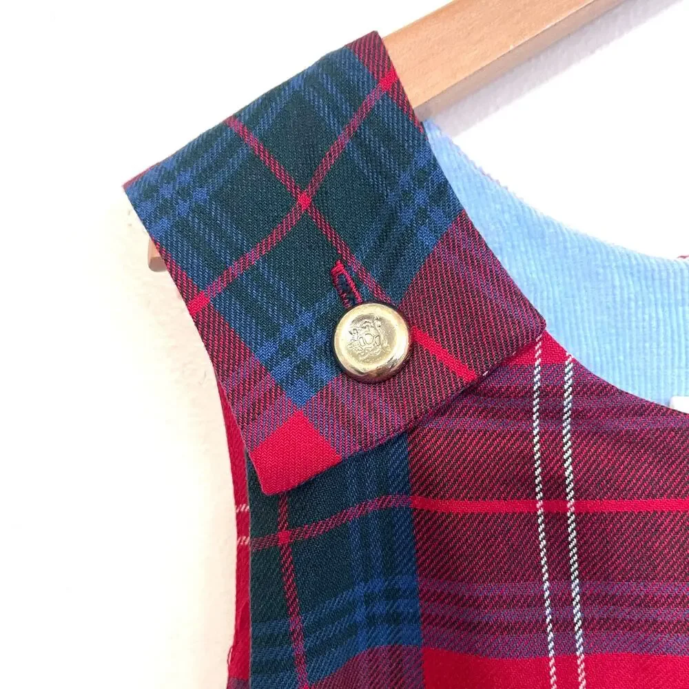 Beaufort Bonnet‎ Company Girls Janie Jumper Dress Size 12 Middleton Place Plaid